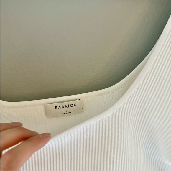 Aritzia Babaton Countour long sleeve ribbed top - Picture 2 of 3